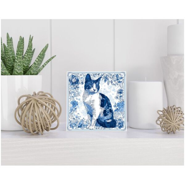 Tegel 15x15 cm Delfts blauw