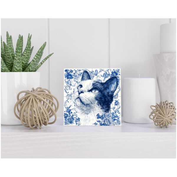 Tegel 15x15 cm Delfts blauw