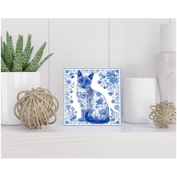 Tegel 15x15 cm Delfts blauw