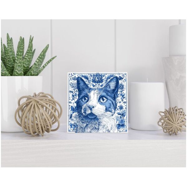 Tegel 15x15 cm Delfts blauw