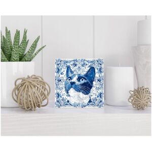 Tegel 15x15 cm Delfts blauw