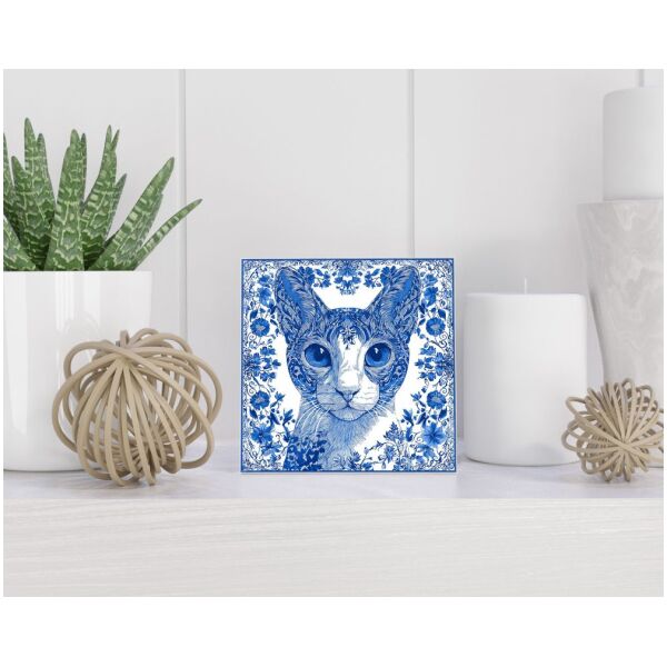 Tegel 15x15 cm Delfts blauw