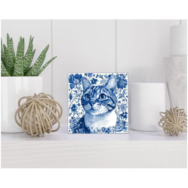 Tegel 15x15 cm Delfts blauw