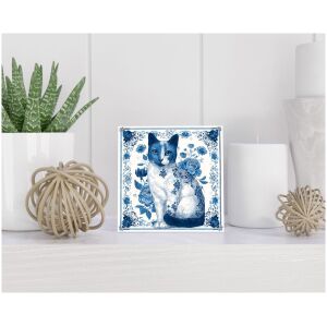 Tegel 15x15 cm Delfts blauw