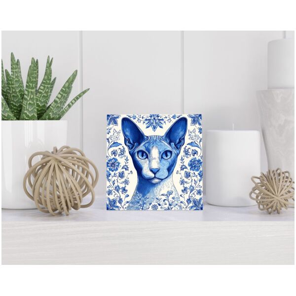 Tegel 15x15 cm Delfts blauw