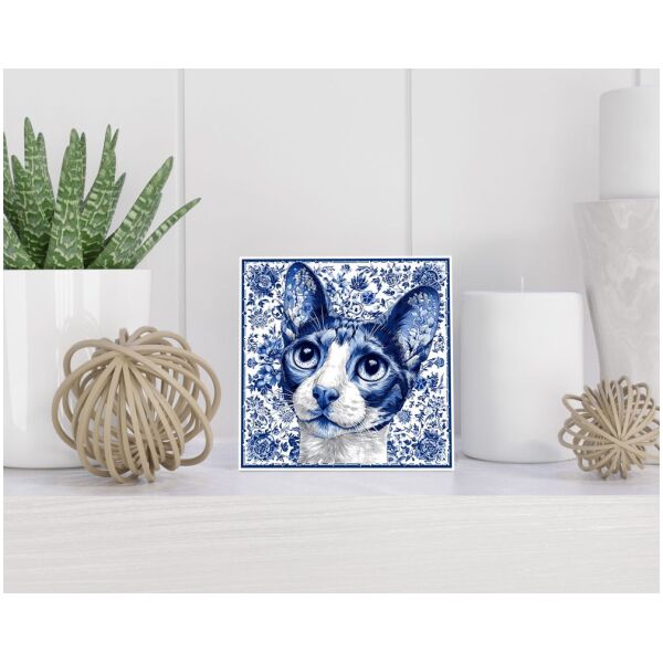 Tegel 15x15 cm Delfts blauw