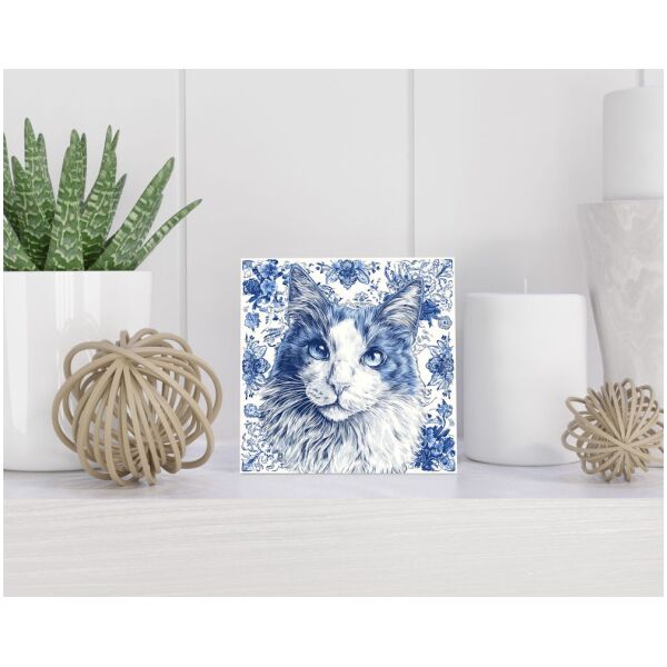 Tegel 15x15 cm Delfts blauw