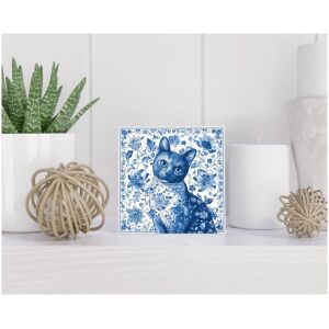 Tegel 15x15 cm Delfts blauw