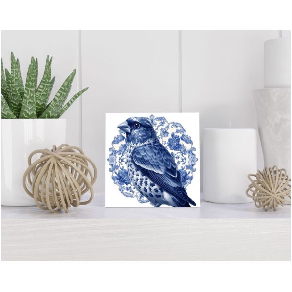 Tegel 15X15 Cm Met Delfts Blauw Cadeau Decoratie | Tegeltjes Met Tekst | Tegeltjes Met Spreuken | Collega | Oma | Opa | Pensioen | Mama | Papa | Vriend Tegel 15x15 cm Delfts blauw