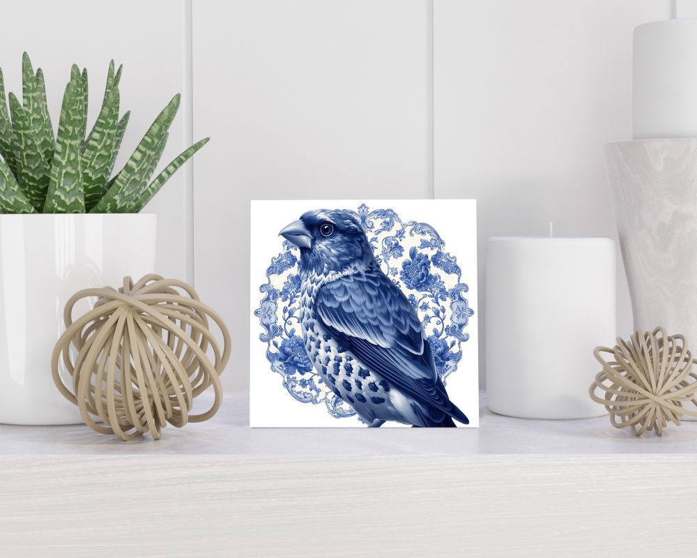 Tegel 15X15 Cm Met Delfts Blauw Cadeau Decoratie | Tegeltjes Met Tekst | Tegeltjes Met Spreuken | Collega | Oma | Opa | Pensioen | Mama | Papa | Vriend Tegel 15x15 cm Delfts blauw