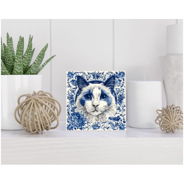 Tegel 15x15 cm Delfts blauw