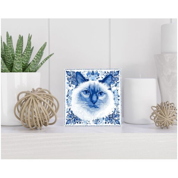 Tegel 15x15 cm Delfts blauw