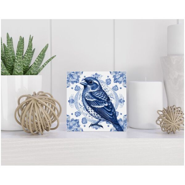 Tegel 15X15 Cm Met Delfts Blauw Cadeau Decoratie | Tegeltjes Met Tekst | Tegeltjes Met Spreuken | Collega | Oma | Opa | Pensioen | Mama | Papa | Vriend Tegel 15x15 cm Delfts blauw