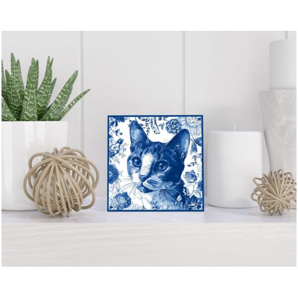 Tegel 15x15 cm Delfts blauw