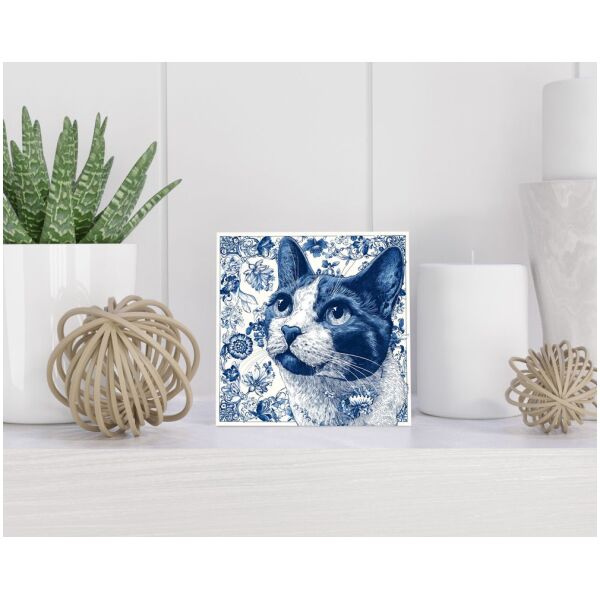 Tegel 15x15 cm Delfts blauw