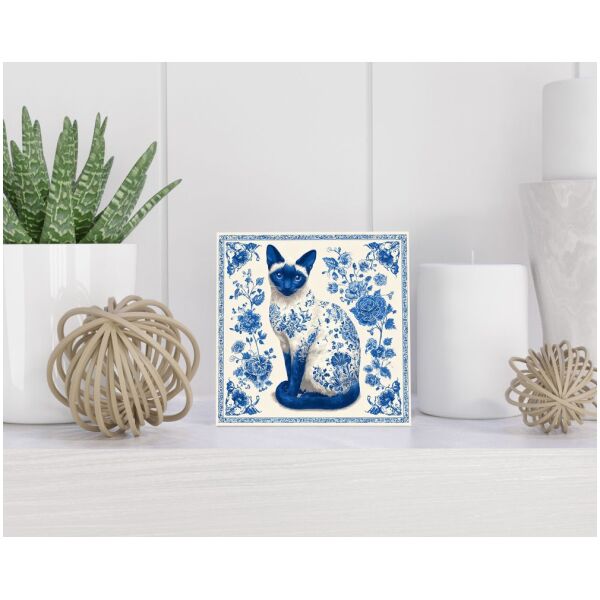 Tegel 15x15 cm Delfts blauw