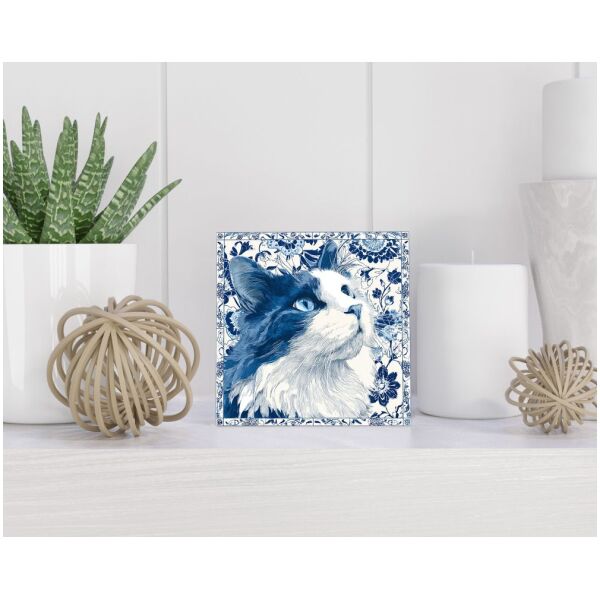 Tegel 15x15 cm Delfts blauw