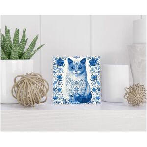 Tegel 15x15 cm Delfts blauw