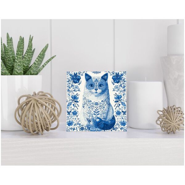 Tegel 15x15 cm Delfts blauw