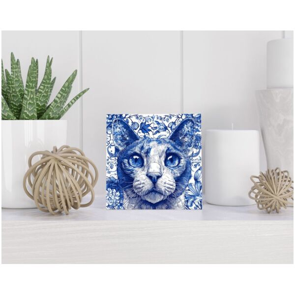 Tegel 15x15 cm Delfts blauw