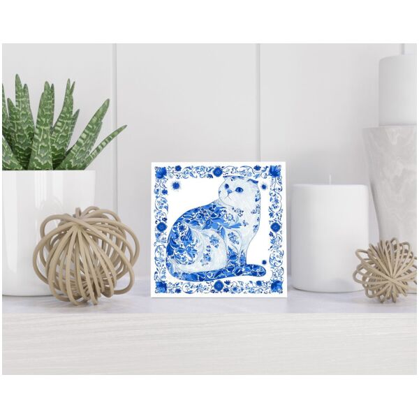 Tegel 15x15 cm Delfts blauw