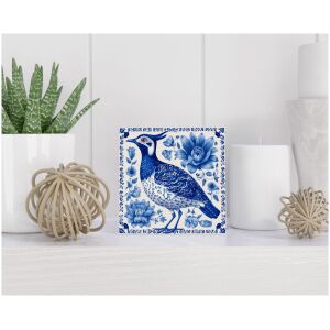 Tegel 15x15 cm Delfts blauw