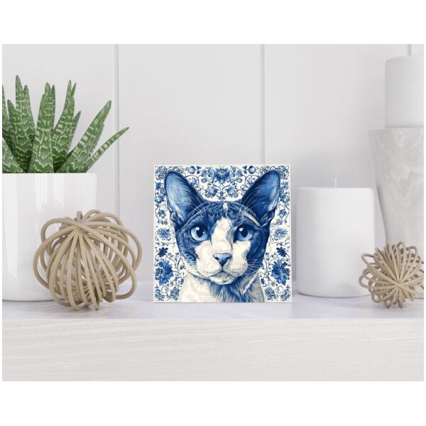 Tegel 15x15 cm Delfts blauw