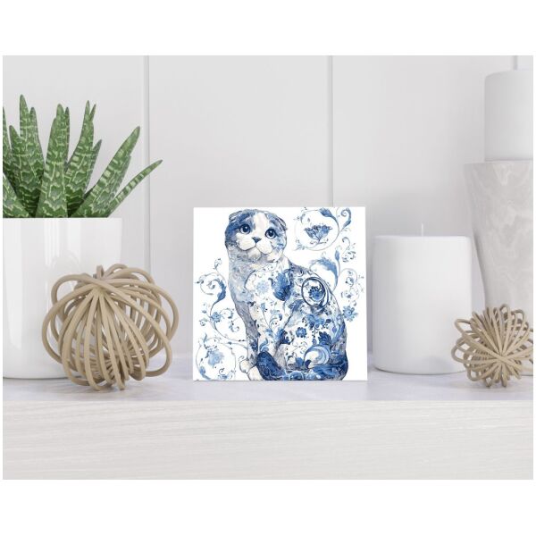 Tegel 15x15 cm Delfts blauw