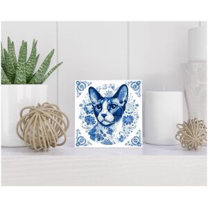 Tegel 15x15 cm Delfts blauw