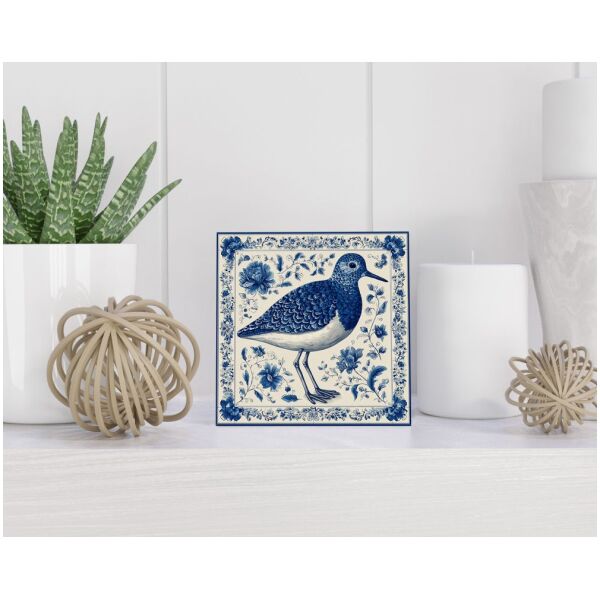 Tegel 15X15 Cm Met Delfts Blauw Cadeau Decoratie | Tegeltjes Met Tekst | Tegeltjes Met Spreuken | Collega | Oma | Opa | Pensioen | Mama | Papa | Vriend Tegel 15x15 cm Delfts blauw