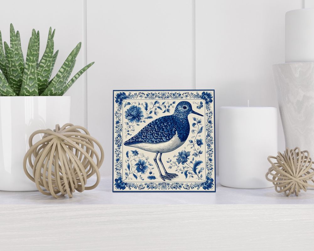 Tegel 15X15 Cm Met Delfts Blauw Cadeau Decoratie | Tegeltjes Met Tekst | Tegeltjes Met Spreuken | Collega | Oma | Opa | Pensioen | Mama | Papa | Vriend Tegel 15x15 cm Delfts blauw