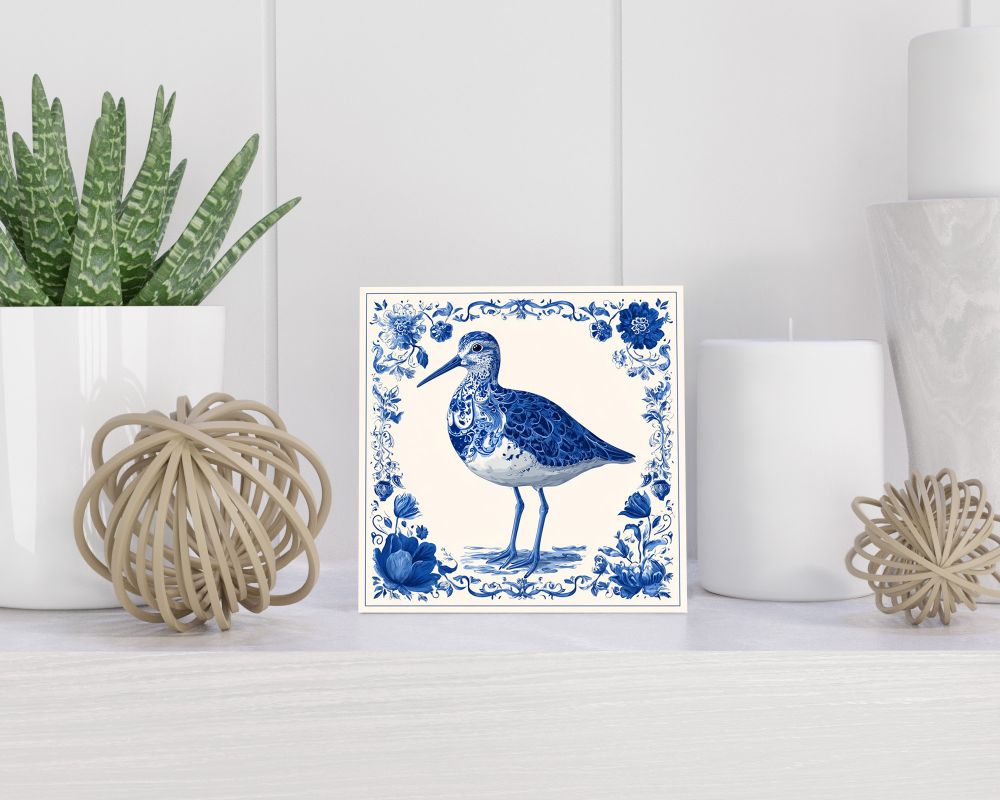 Tegel 15X15 Cm Met Delfts Blauw Cadeau Decoratie | Tegeltjes Met Tekst | Tegeltjes Met Spreuken | Collega | Oma | Opa | Pensioen | Mama | Papa | Vriend Tegel 15x15 cm Delfts blauw