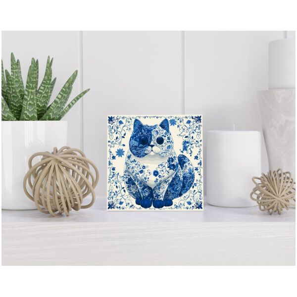 Tegel 15x15 cm Delfts blauw