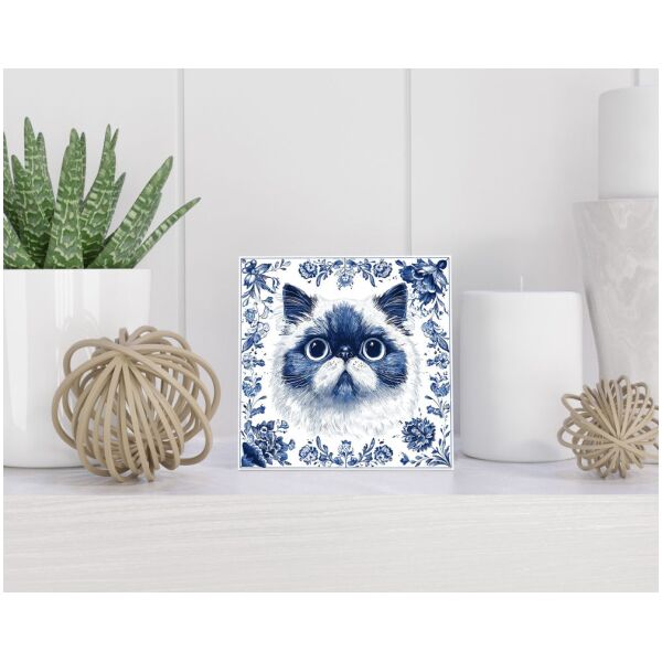 Tegel 15x15 cm Delfts blauw