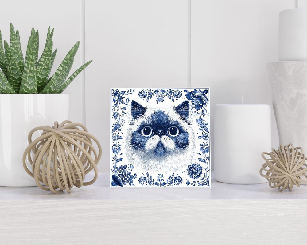Tegel 15X15 Cm Met Delfts Blauw Cadeau Decoratie | Tegeltjes Met Tekst | Tegeltjes Met Spreuken | Collega | Oma | Opa | Pensioen | Mama | Papa | Vriend Tegel 15x15 cm Delfts blauw