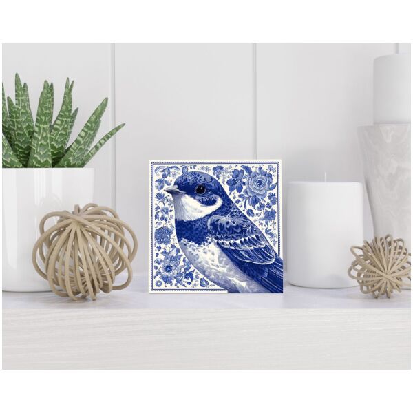 Tegel 15x15 cm Delfts blauw