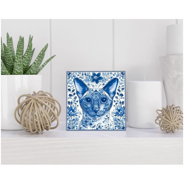 Tegel 15x15 cm Delfts blauw