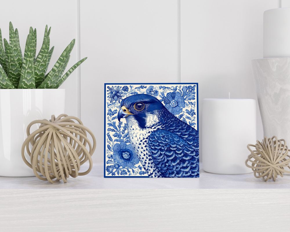 Tegel 15X15 Cm Met Delfts Blauw Cadeau Decoratie | Tegeltjes Met Tekst | Tegeltjes Met Spreuken | Collega | Oma | Opa | Pensioen | Mama | Papa | Vriend Tegel 15x15 cm Delfts blauw
