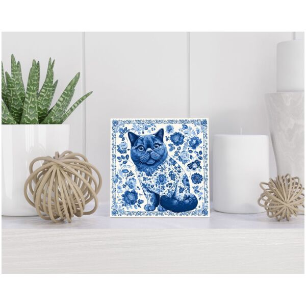 Tegel 15x15 cm Delfts blauw