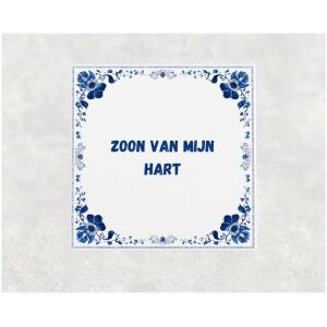 Spreuk tegel 15x15cm Zoon van mijn hart