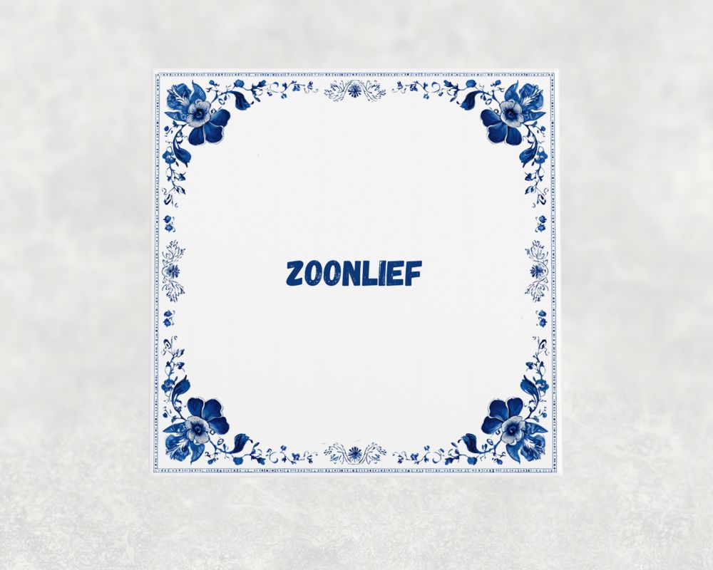 Spreuk Tegel 15X15 Cm Zoonlief Spreuk tegel 15x15cm Zoonlief